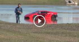 2000HP Lamborghini Gallardo crashed lost control lake 3