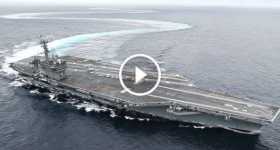Aircraft Carrier drifting speed fast sea 2