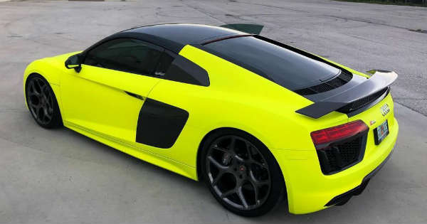 Audi R8 Car Is The Brightest In The World 7