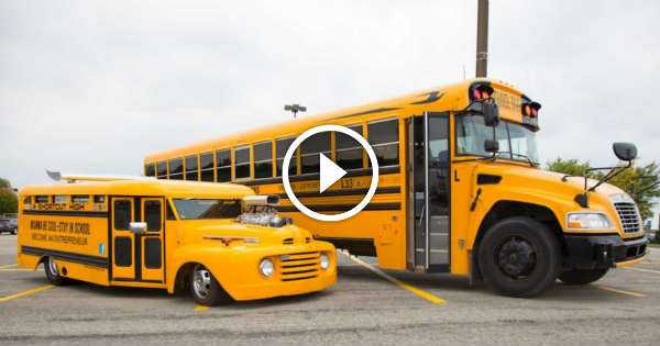 Awesome Ford School Bus Drives For Charity 3