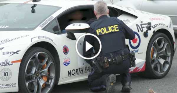 Cop Pulls Over Lamborghini asks spin 2