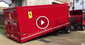 Ferrari Supercar Being Unloaded From Truck In The Coolest Way Possible 1 TN