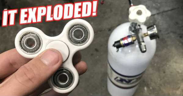 Fidget Spinner Gadget Vs 850 PSI Of Nitrous 3