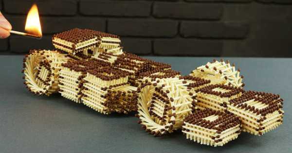 How To Make A F1 Race Car From Matches Without Glue 4