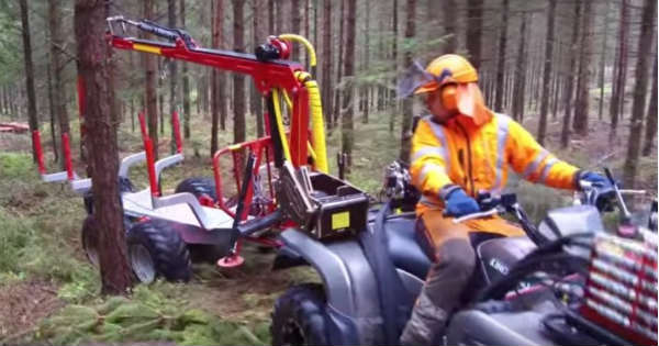 Logging ATV harvest trees anywhere 7