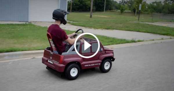 Power Wheels Cadillac Escalade Honda 160cc Engine 3