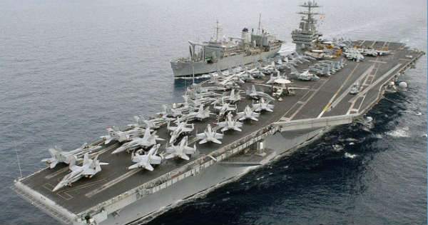 Refueling Aircraft Carrier Millions Dollars Oil 8
