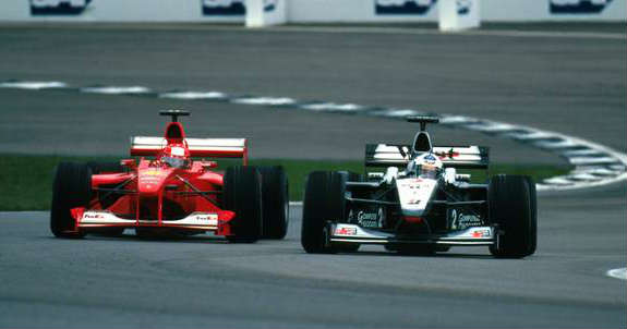 Schumacher And Two McLaren At The 2000 United States GP 7