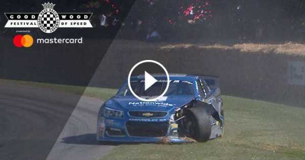 NASCAR Driver Crashes Goodwood 2