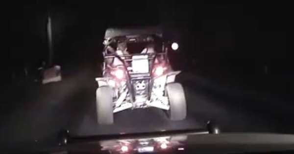 Polaris RZR nearly avoids being caught by the police 4