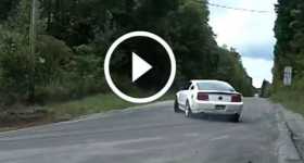 Uphill Drifting supercharged Mustangs 1