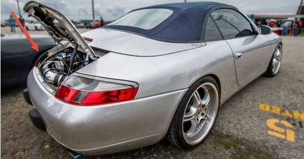 V8 Chevy Engine In A Porsche 2