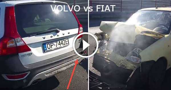 VOLVO vs FIAT Crash Damage