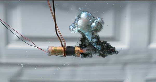 Burning A Model Rocket Motor Underwater 2