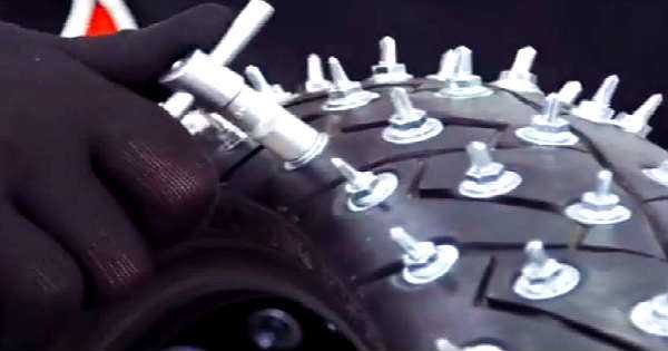 DIY Tutorial How to Spike Motorbike Tires! Amazing DIY Tutoriar! 4