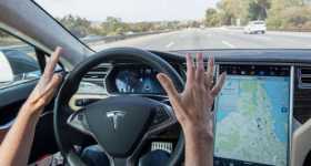 Fall Asleep Tesla On Car Autopilot 1