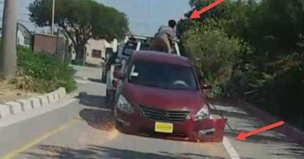 This Guy DRAGS REPOSSESSED CAR 4