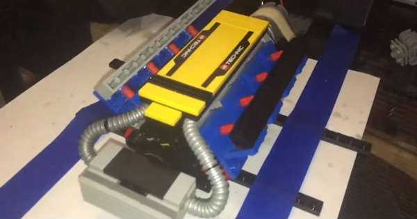V8 LEGO Engine Blows Up 1