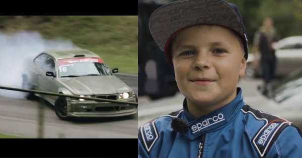 12 Year Old Drifter Burns Tires 1