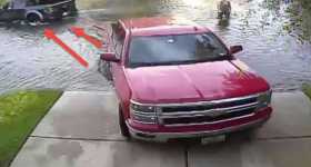 Chevy Silverado vs Ford Raptor Parking Spot 1