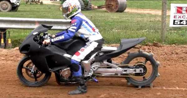 Crazy Suzuki Hayabusa Dirt Bike 1