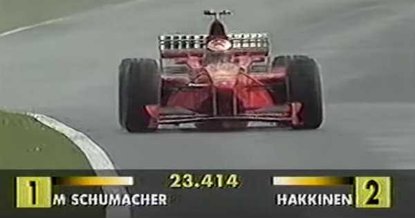 Epic Ending at Silverstone Grand Prix 1998 Schumacher Michael Hakkinen 3