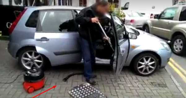 Hilarious Prank vacuum cleaner car 1