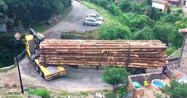 Lodging Truck Crossing Bridge Like A BOSS 1