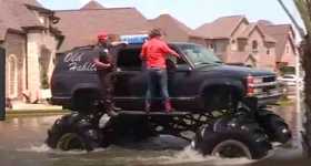Monster Trucks Help People In Houston 1