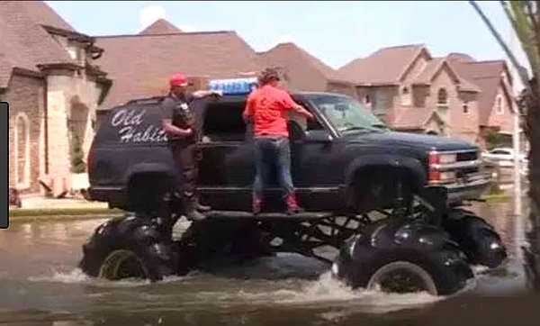 Monster Trucks Help People In Houston 1