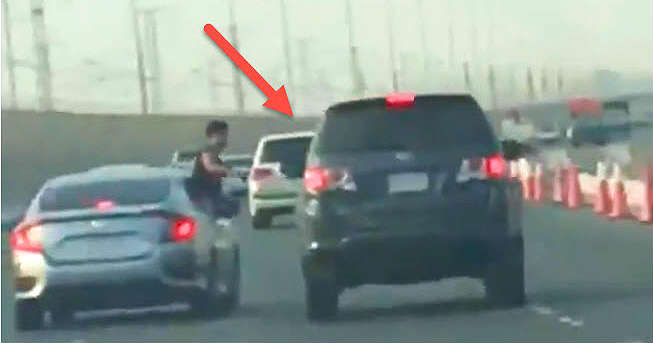 ROAD RAGE Can Cost You A Lot MAN HANGS Out Of The Window 2