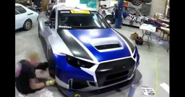 Race Car Wrapping Process 1