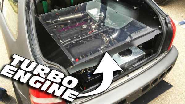 Rear Engine Turbo Honda Civic 1