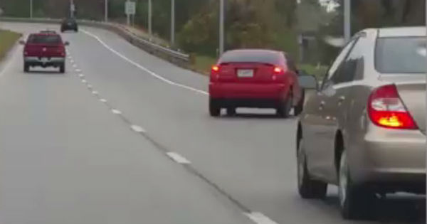 These Guys Watched A Car Goes Off The Road Hit a Light Pole 2