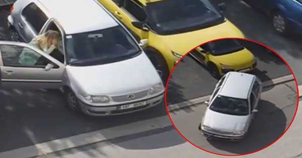 Worst Car Parking Fail Blonde Woman 2