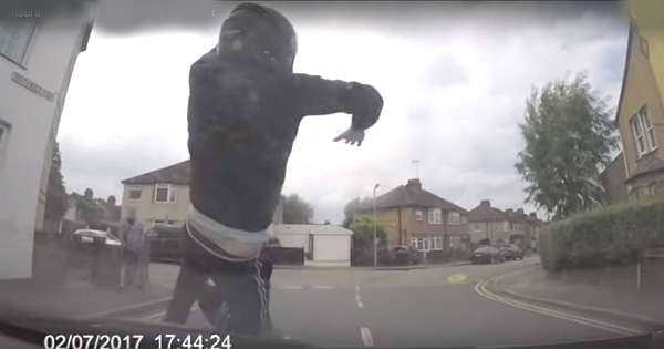 Car Dashcam Trap Motorcyclist Biker Fake 21