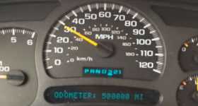 Chevy Silverado Celebrated 500000 Miles Truck Odometer 11