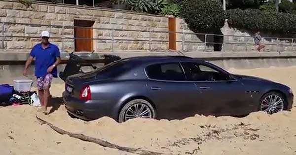 Expensive Maserati Used As Golf Buggy On Watsons Bay 1