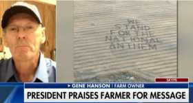 Farmer Plows a Message on His Field For NFL 11