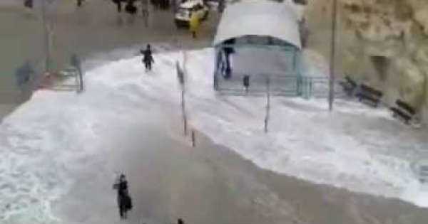 GREECE Ferry Docking Extreme Weather Conditions Cars 2