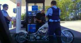 Police Officers Harass A Rider For Being A Member Of Motorcycle Club 1