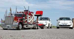 RC Truck Model Peterbilt 359 Fiat 500 1