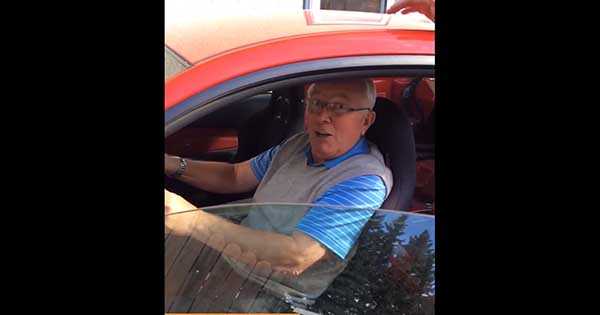 Scared Old Man Behind The Wheel 2