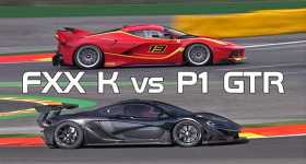 Sound Comparison Ferrari FXX K McLaren P1 GTR 1