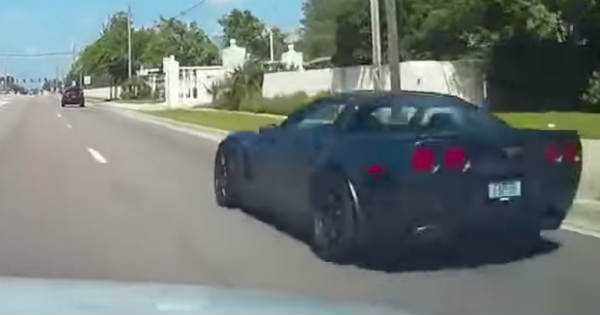 This Chevy Corvette ZR1 Got Airborne 1