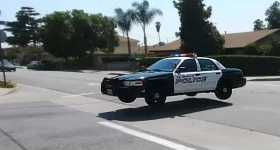 Two Police Cars Do An Awesome Intersection Jump 1