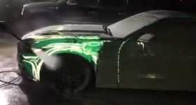 Uv reactive paint Mustang Ford 1