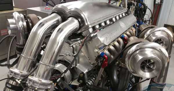 Devel Sixteen 5000HP Quad Turbo V16 Engine on the Dyno 1