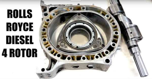 Diesel Rotary Engine With 4 Rotors By ROLLS ROYCE 1