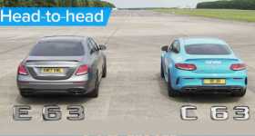 Drag Battle Of Mercedes S E63 vs C63 11